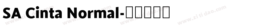 SA Cinta Normal字体转换